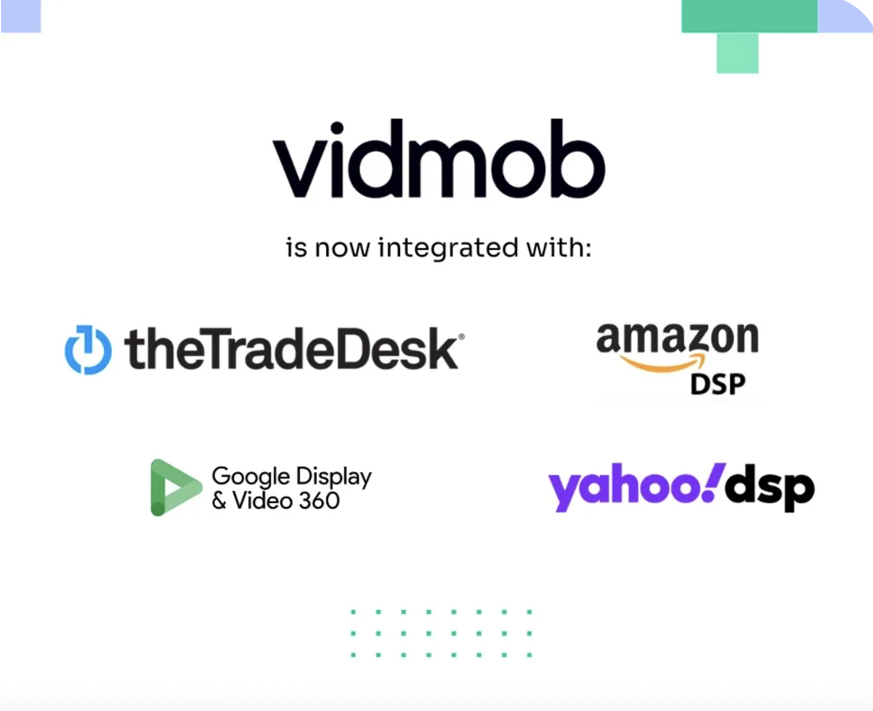 Vidmob Announces Strategic DSP Integrations to Include The Trade Desk and Yahoo DSP